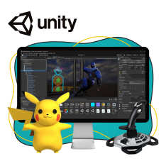 Мир игр на Unity 2D на популярном движке + AI-помощники - КИБЕРшкола программирования для детей, компьютерные курсы для школьников, начинающих и подростков - KIBERone г. Лианозово