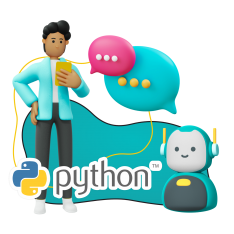 Умный чат-бот на Python - КИБЕРшкола программирования для детей, компьютерные курсы для школьников, начинающих и подростков - KIBERone г. Лианозово