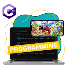 Программирование на C#. Удивительный мир 2D-игр - КИБЕРшкола программирования для детей, компьютерные курсы для школьников, начинающих и подростков - KIBERone г. Лианозово