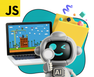 Язык программирования JavaScript + AI. Проектное обучение + геймификация + AI-помощники - КИБЕРшкола программирования для детей, компьютерные курсы для школьников, начинающих и подростков - KIBERone г. Лианозово